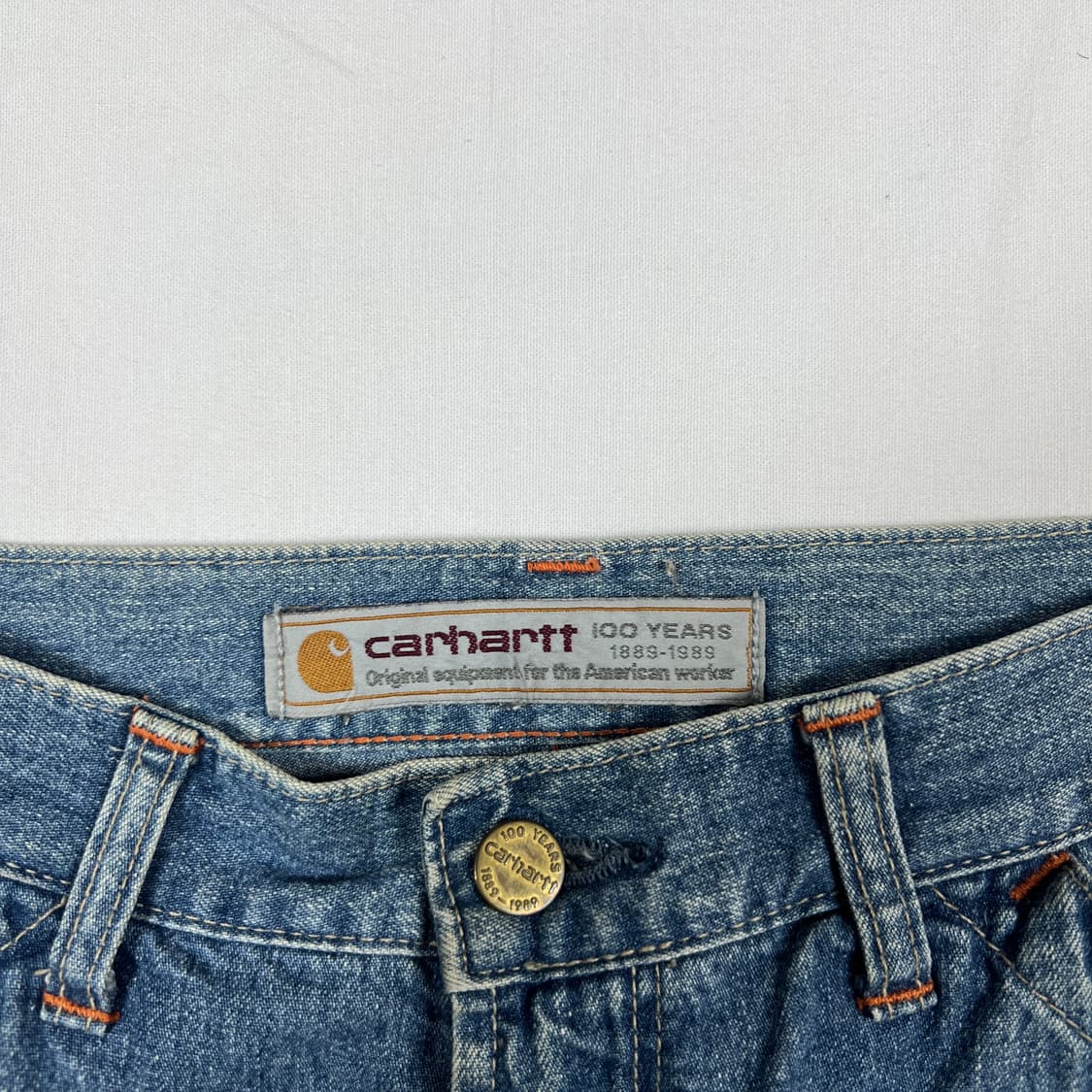 80‘s 칼하트 carhartt 100주년 카펜터 데님 반바지 상품이미지8
