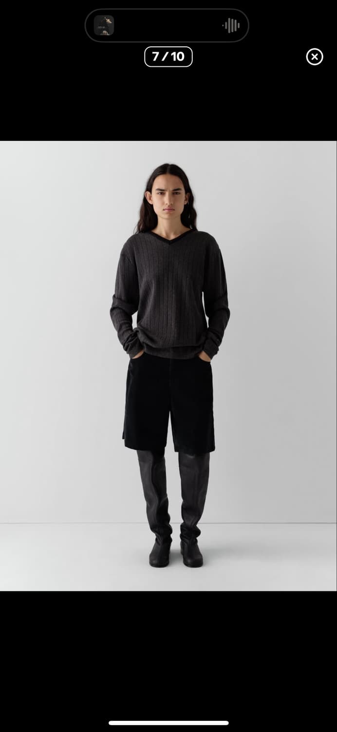 기마구아스 dante 브이넥 니트 L 상품이미지3