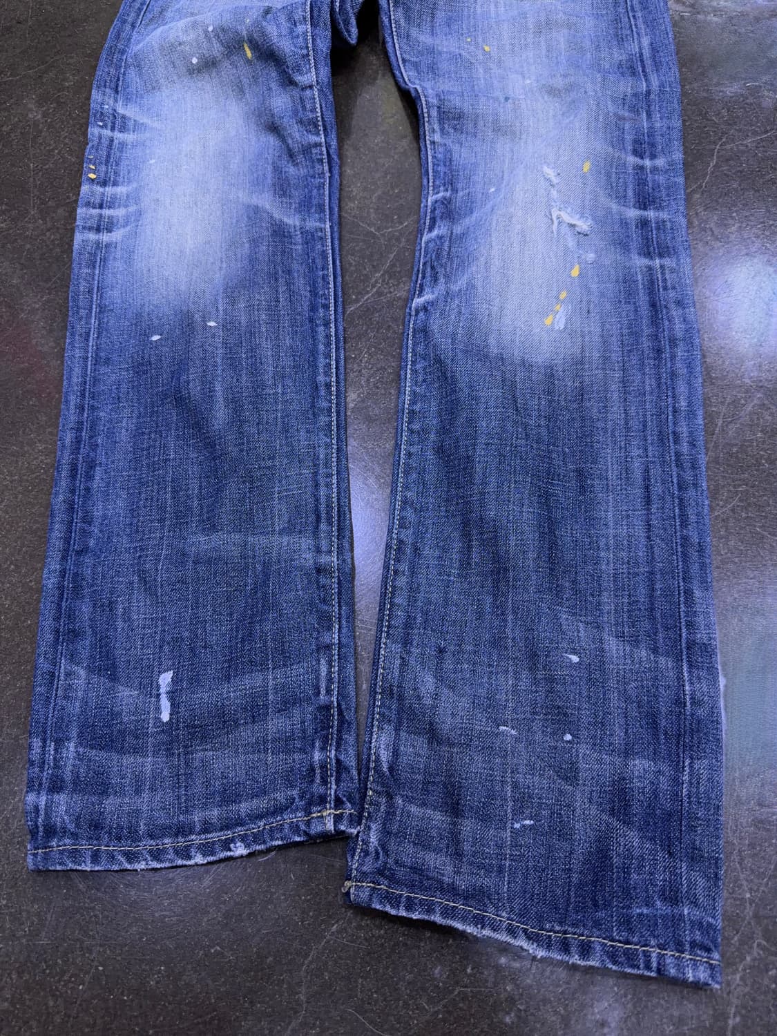 데님앤서플라이 랄프로렌 슬림핏 페인팅 데미지 데님팬츠 30 상품이미지5