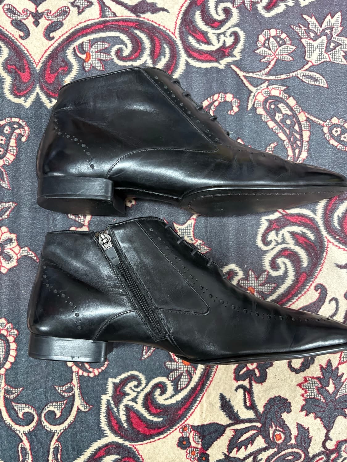 발렌시아가(Balenciaga) 블랙 레더 클래식 부츠 (250mm) 상품이미지6