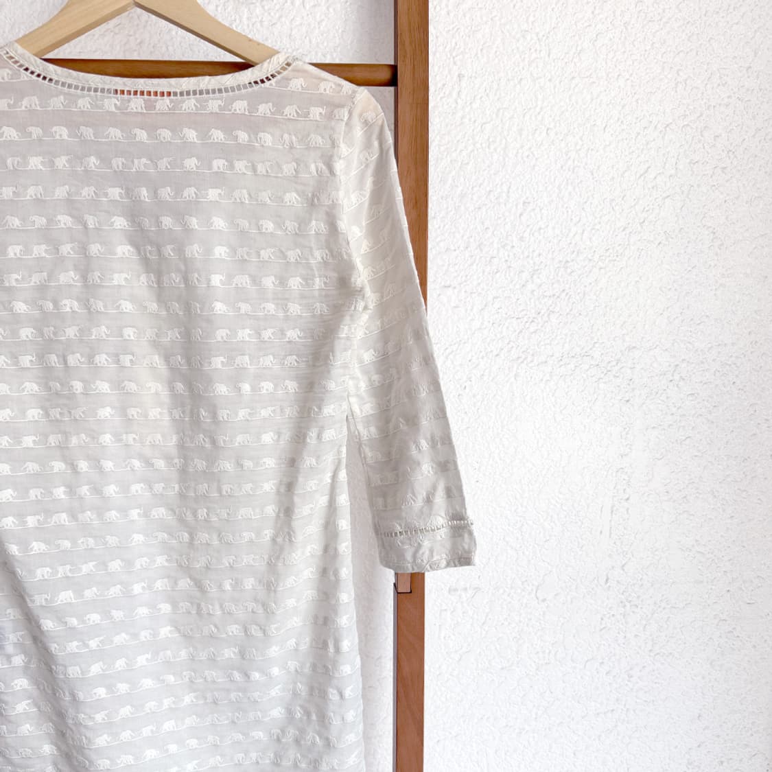 [TORY BURCH] 아이보리 엘리펀트 자수 튜닉 원피스 상품이미지8
