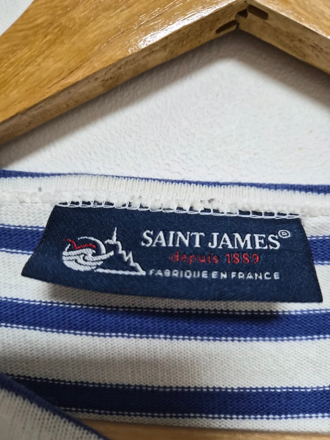 세인트제임스SaintJames 단가라 티셔츠 XS사이즈 - T25 상품이미지4