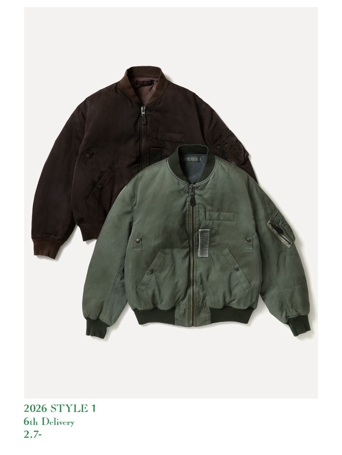 아프레쎄 ma1 26SS Vintage Silk Light B-15C  상품이미지1