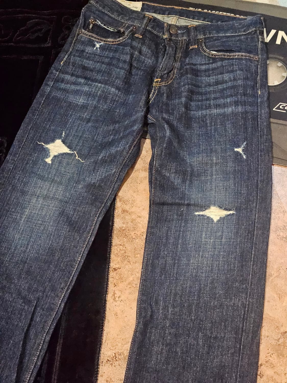 Abercrombie  디스트로이드 데님 팬츠 상품이미지4