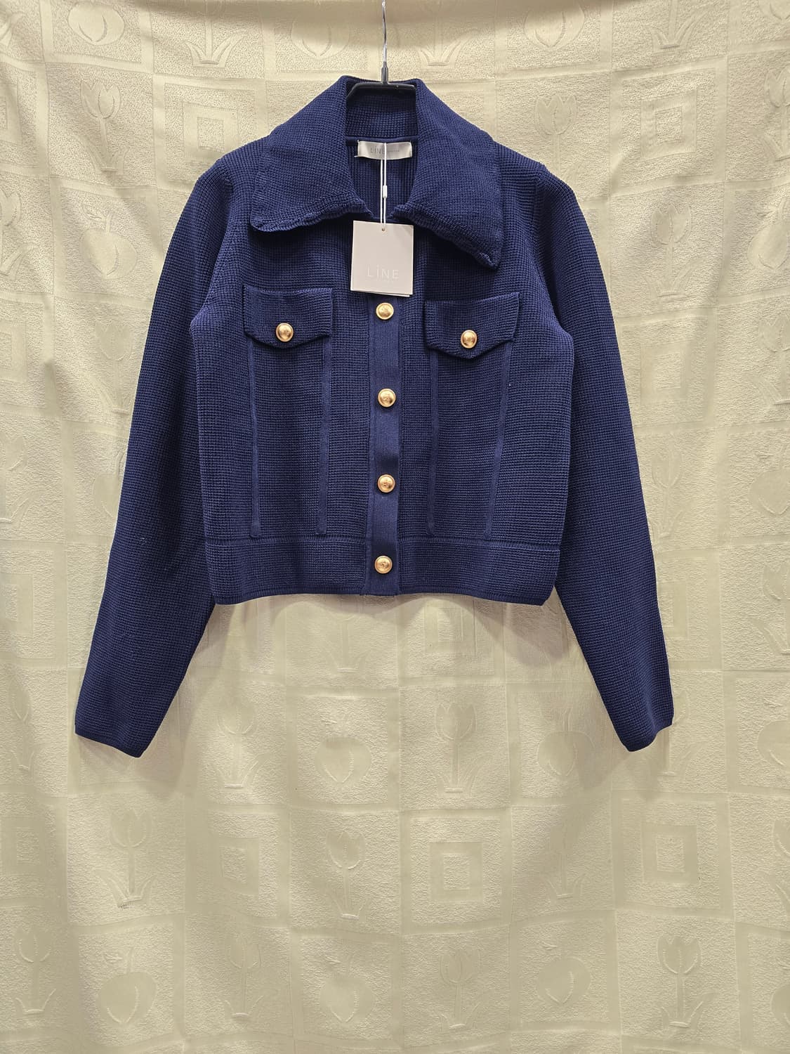 새상품)  LINE 네이비 니트 자켓 겸 가디건 55 상품이미지1