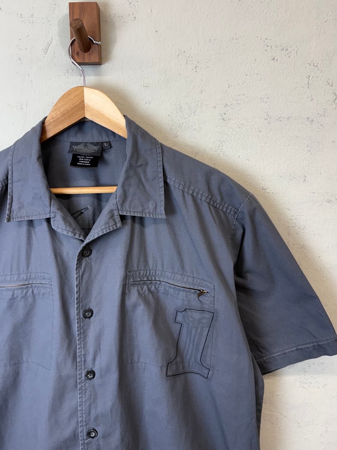 할리데이비슨 빈티지 자수 반팔셔츠 상품이미지3