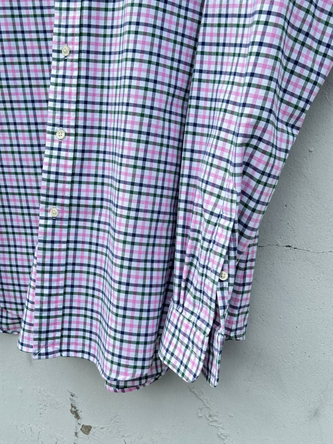 [2XL] 폴로 랄프로렌 핑크 그린퍼플 체크 옥스포드 셔츠 상품이미지6