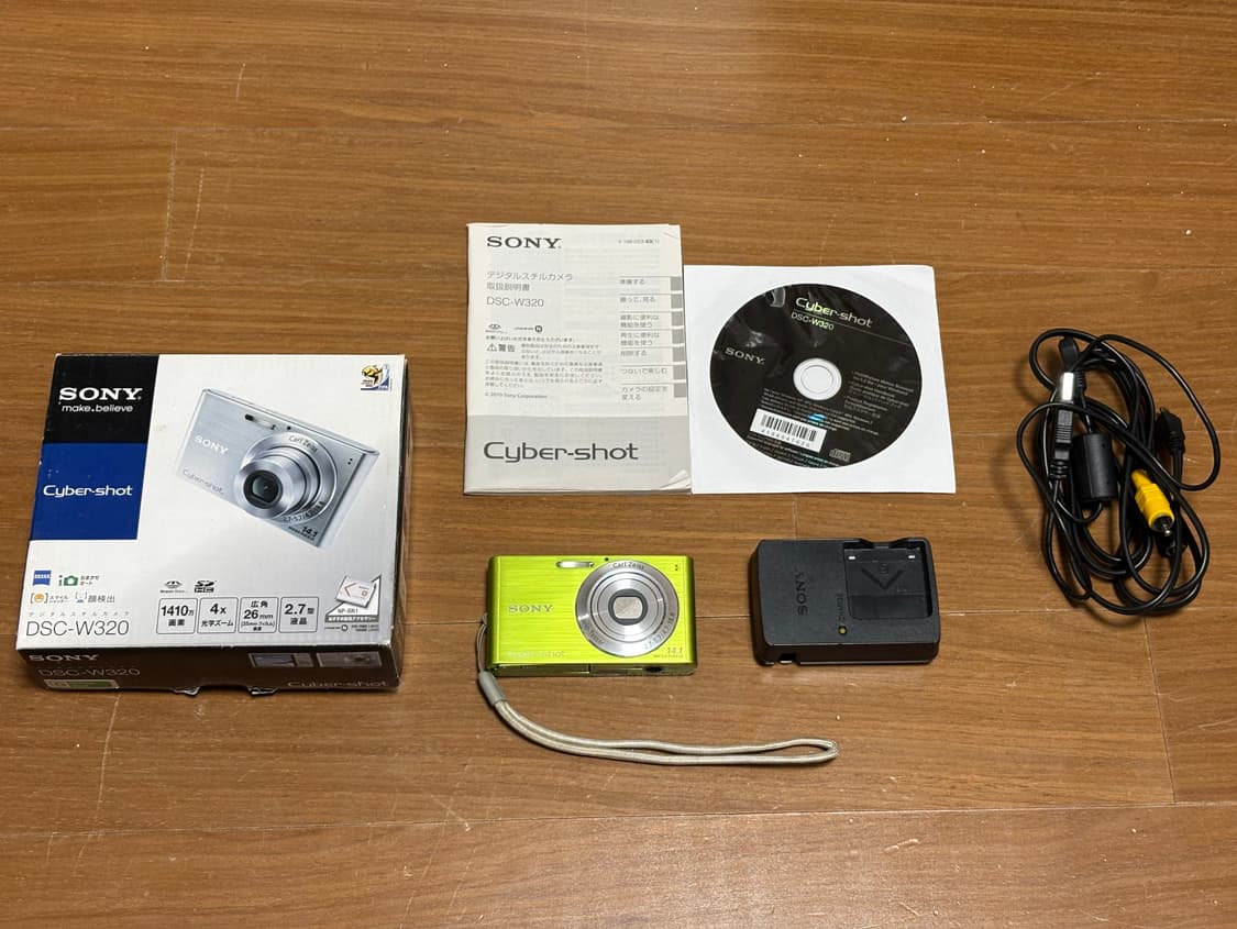 소니 사이버샷 dsc-w320 그린 일본내수용 빈티지 디카 디지털 카메라 상품이미지1