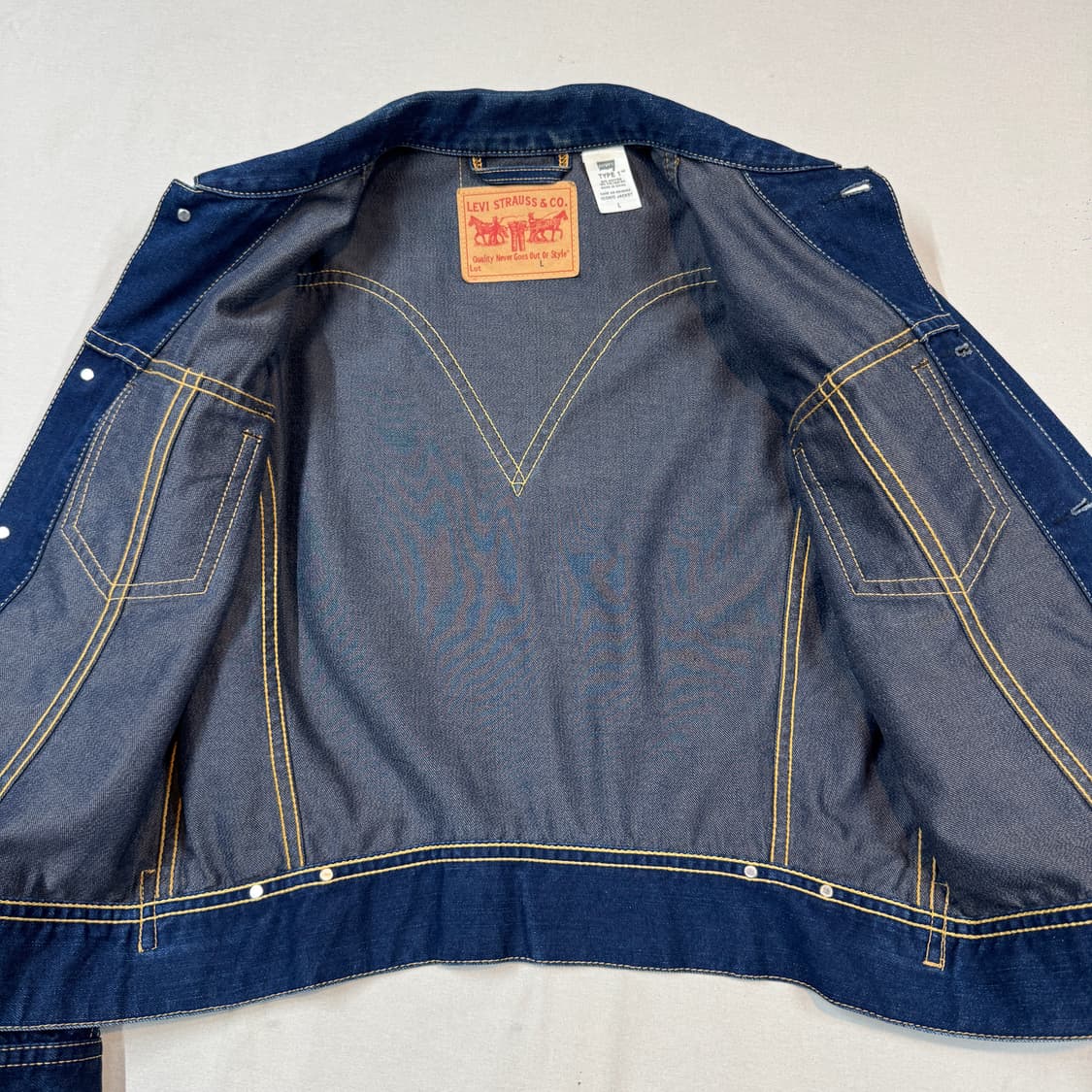 L) 리바이스 아이코닉 데님자켓 TYPE 1 데님 청자켓 W15 상품이미지5