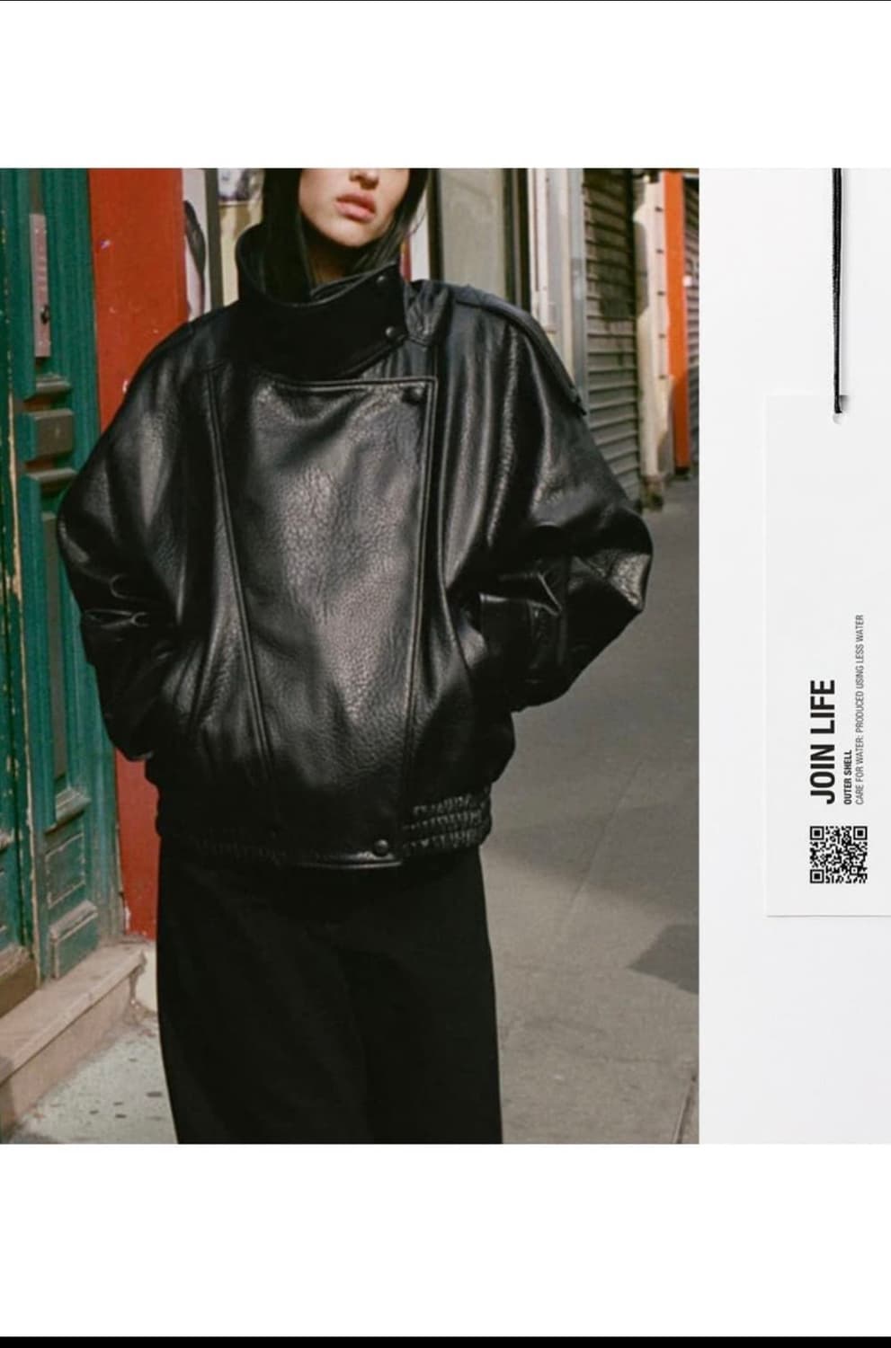 자라 페이크 레더 점퍼 상품이미지1
