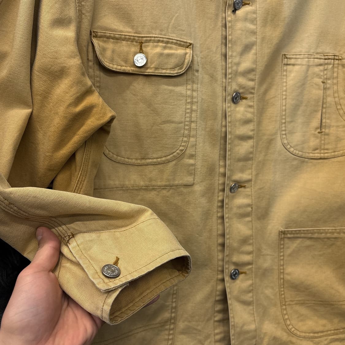 90s 폴로 컨트리 덕캔버스 코듀로이 카라 워크 초어자켓 N1171 상품이미지6