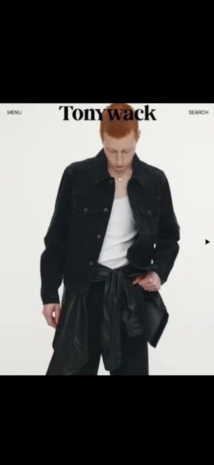 토니웩 데님 트러커 워시드블랙 L 상품이미지3