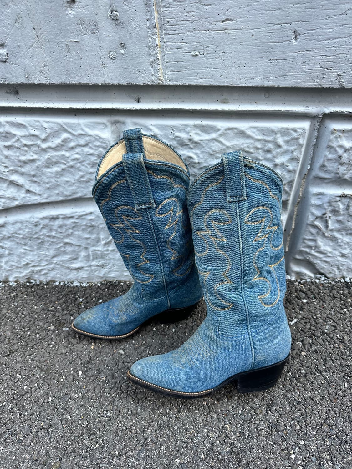 빈티지 데님 웨스턴부츠 상품이미지2