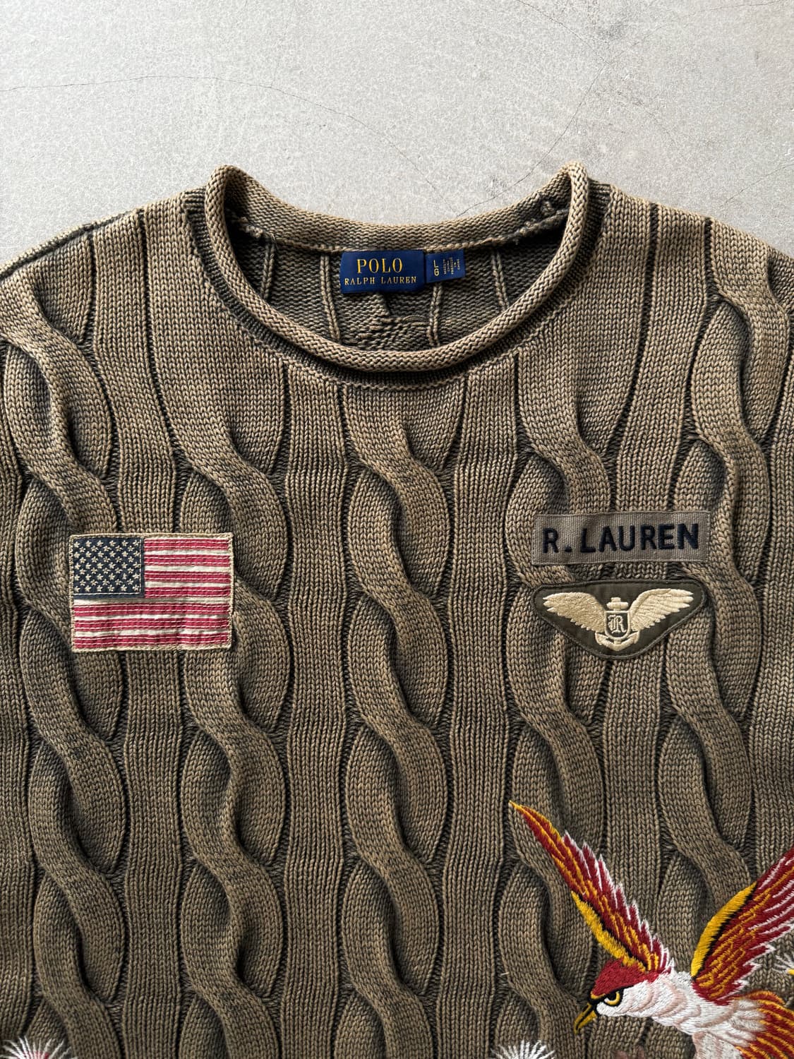 Polo Ralph Lauren Embroidered Cable Knit 상품이미지2