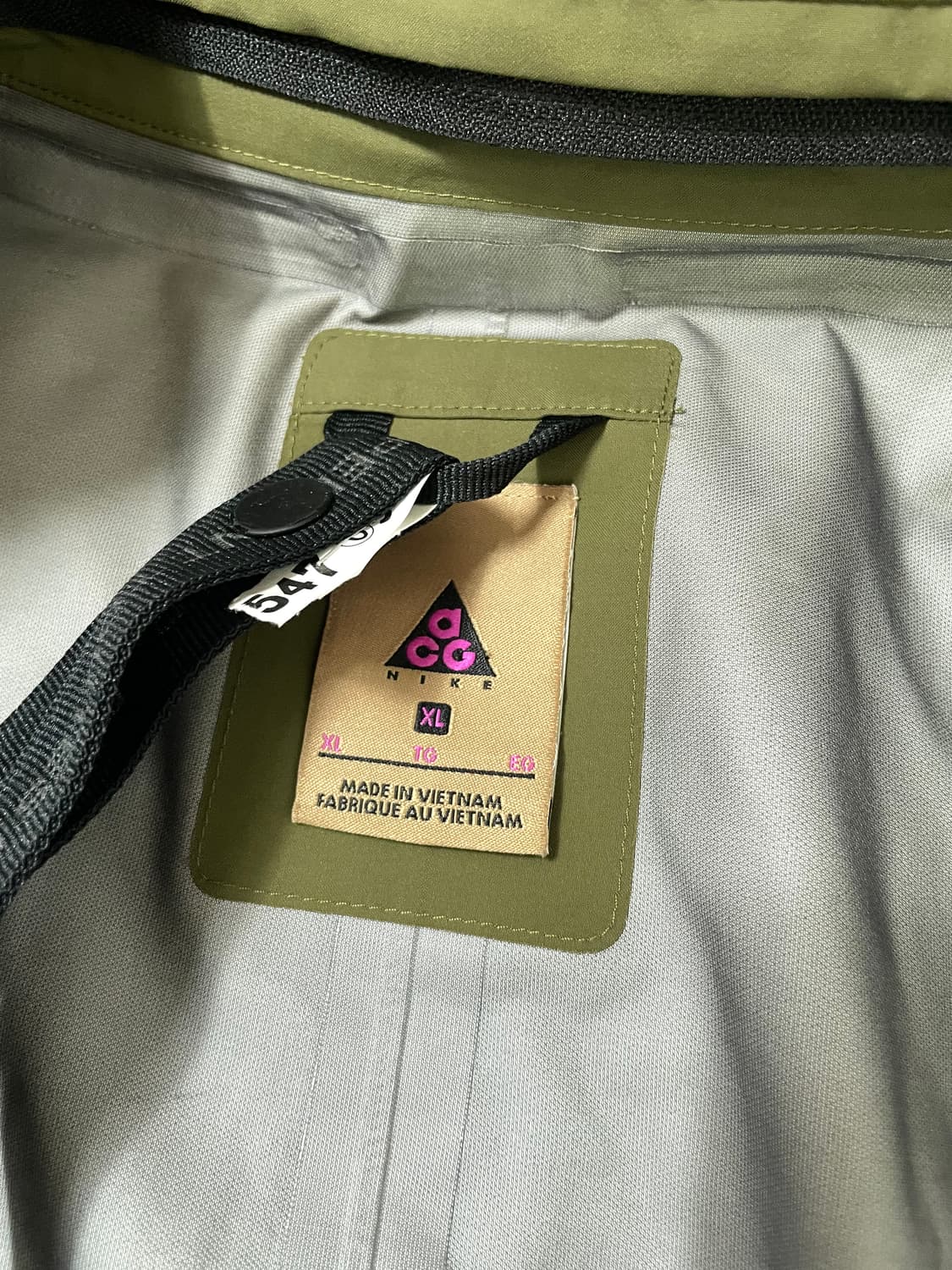 빈티지9. 나이키 아크로님 ACG 고어텍스 코트 야상 올리브 개파카 자켓 상품이미지5