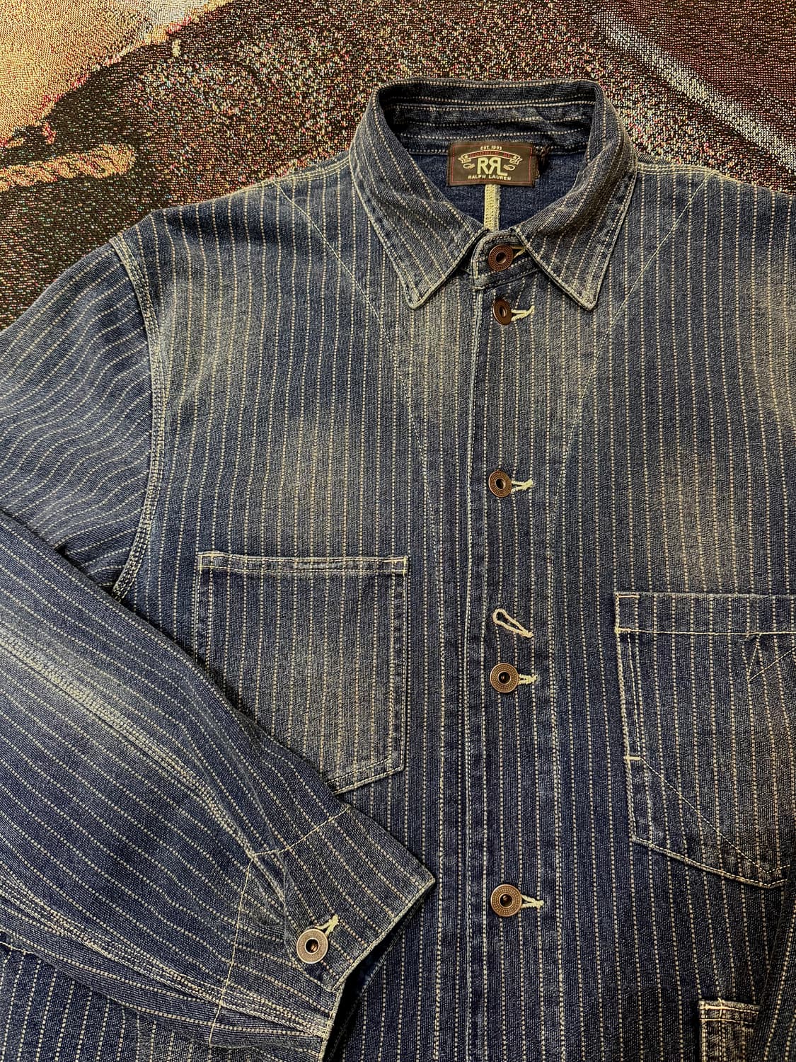 RRL 더블알엘 인디고 레일맨 데님 워크자켓 상품이미지5