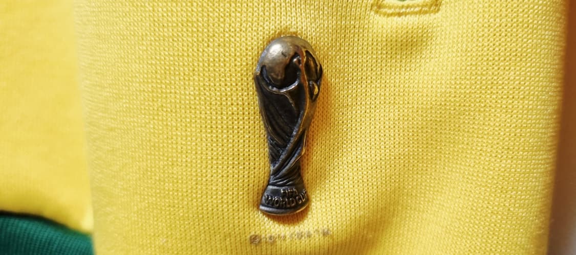 남성 빈티지 아디다스 FIFA 월드컵 브라질 불꽃 트랙탑 져지 집업 저지 상품이미지8