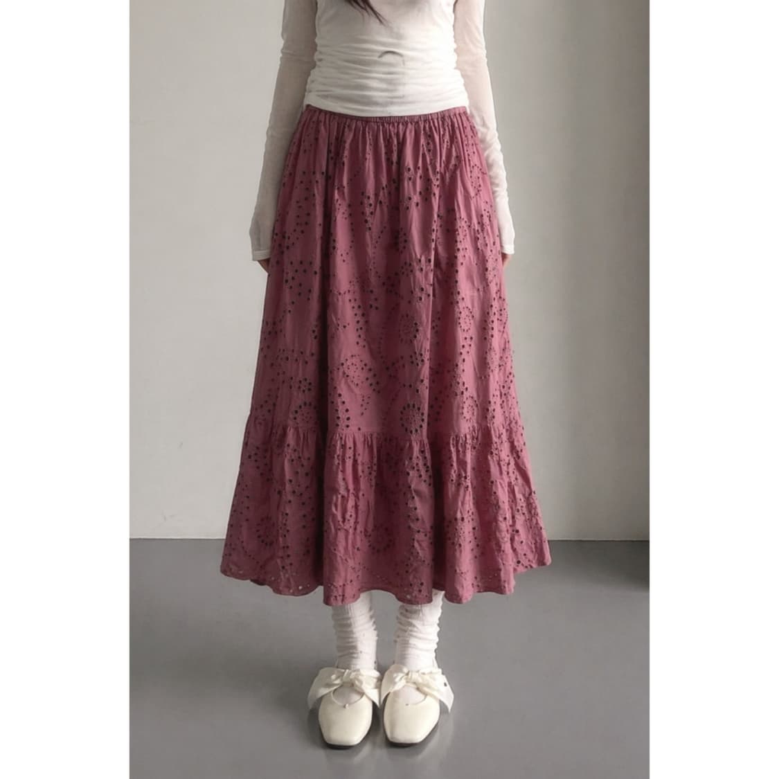 붉은 꽃말 치마 상품이미지1