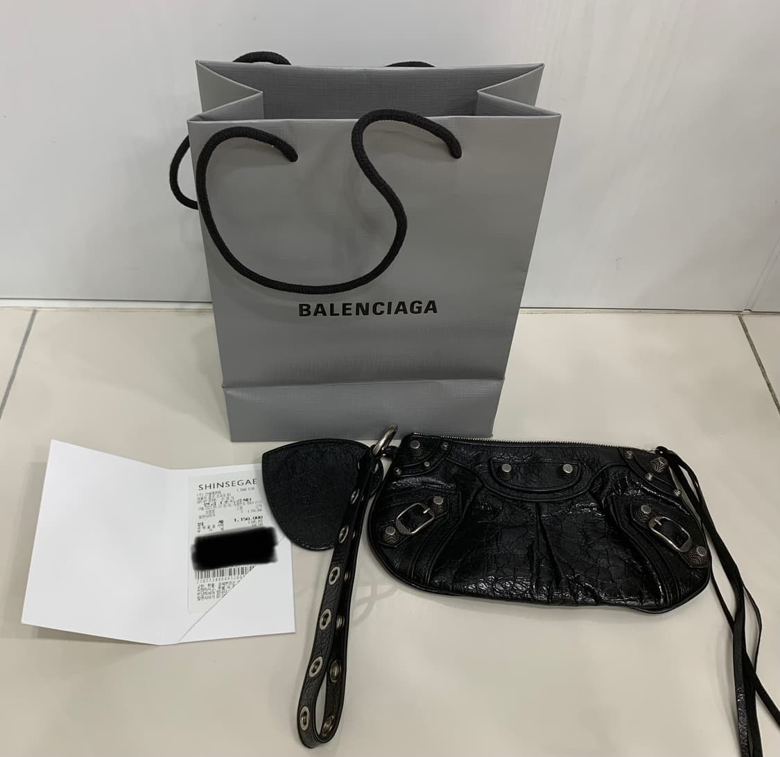 발렌시아가 르카골 미니 멀티 파우치 클러치백 가방 블랙 상품이미지2