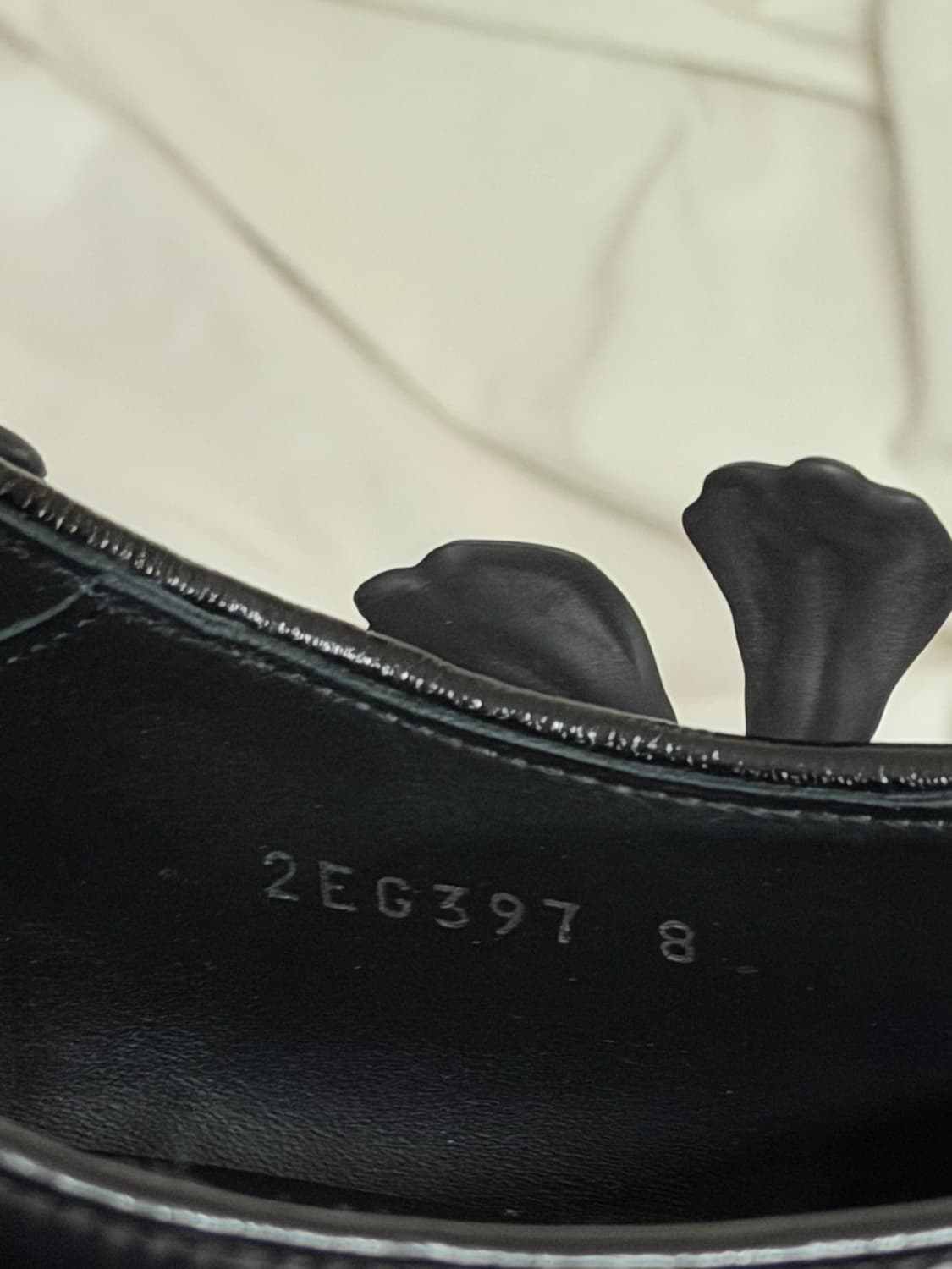 프라다 아플리케 플라워 레더 더비 슈즈 상품이미지10