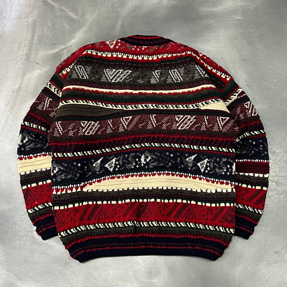  빈티지 브이넥 케이블 니트 y14519 상품이미지2