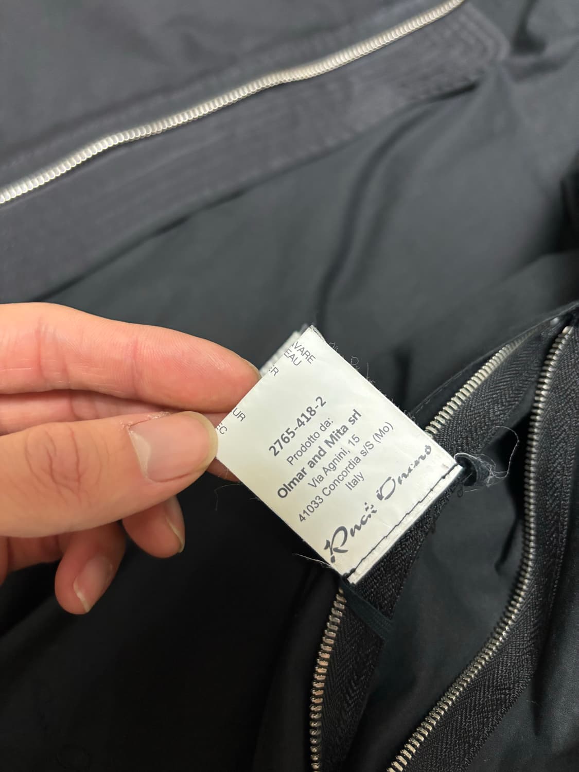 [정품] 릭오웬스 텐꼬르소코모 블랙 봄버 구스다운 ma-1자켓 46사이즈 상품이미지7