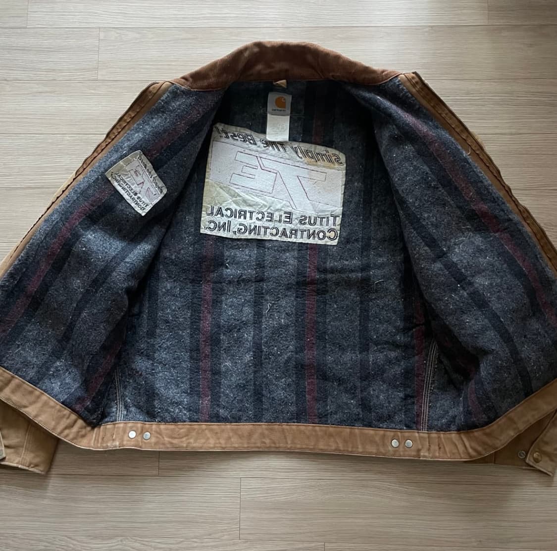 00s 빈티지 칼하트 j01 brn 디트로이트 자켓 상품이미지7