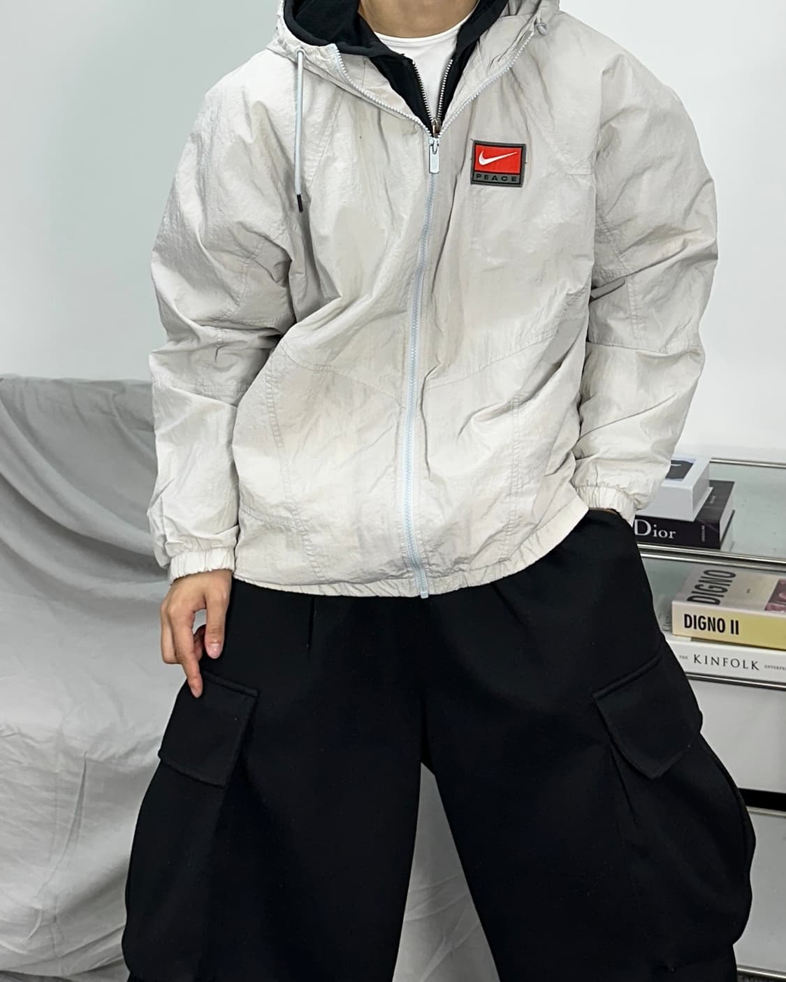 나이키 패치 우븐 바람막이 자켓 XL 상품이미지2