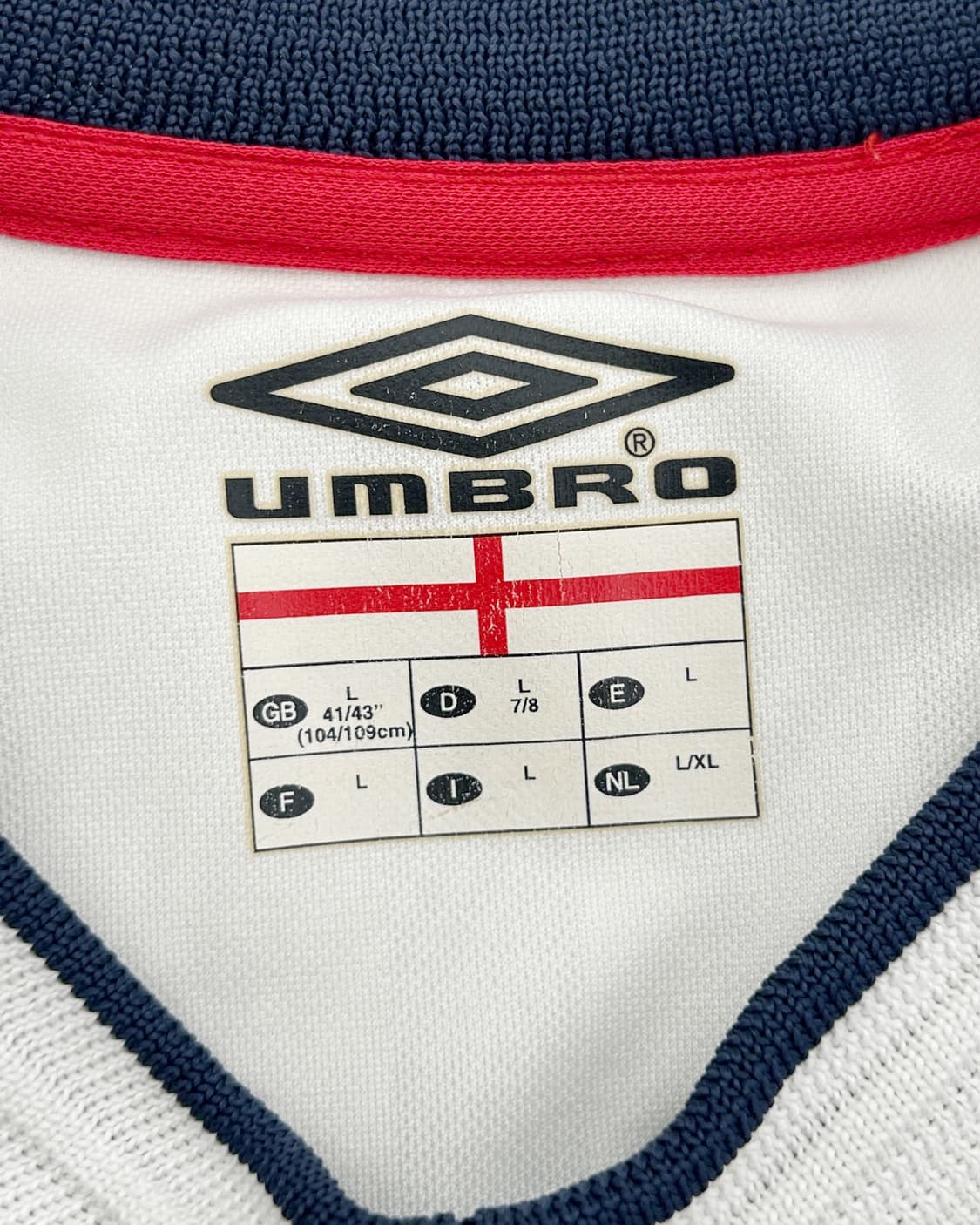 엄브로 01-03 잉글랜드 홈 2002 월드컵 킷 데이비드 베컴 상품이미지7