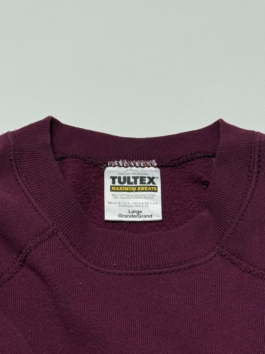 90s usa 툴텍스 블랭크 스웻 셔츠 상품이미지3