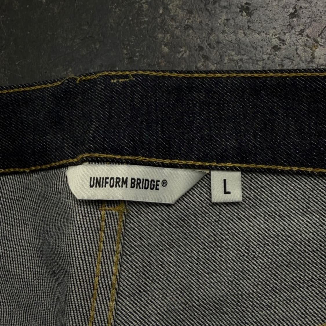 100 유니폼브릿지 셀비지 데님 새상품  상품이미지4