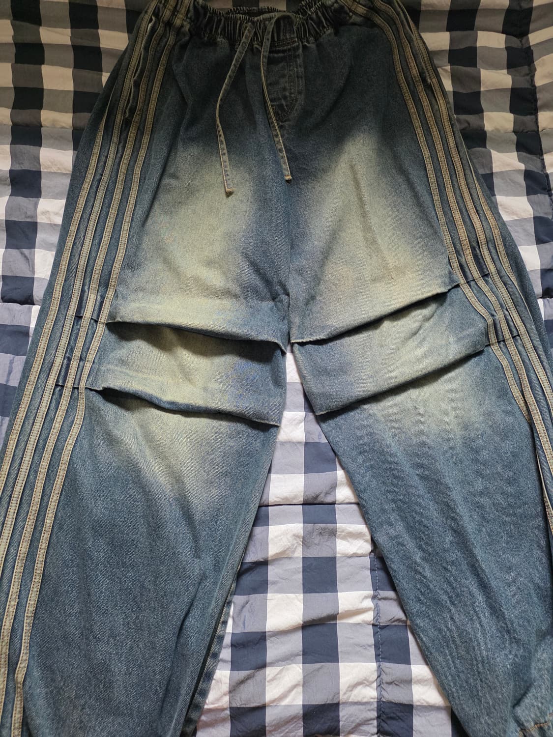 데님 트랙 팬츠 상품이미지1