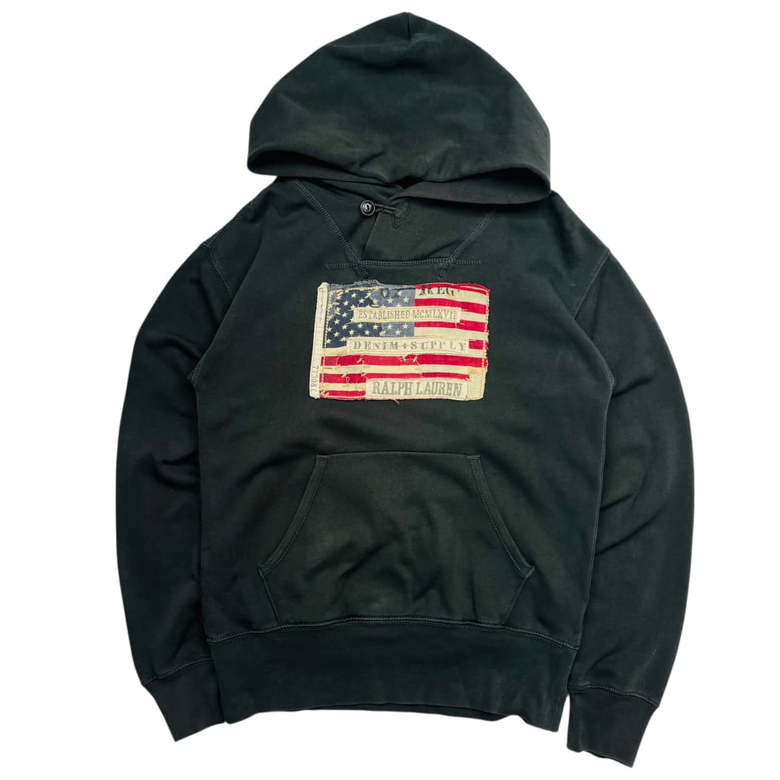 데님앤서플라이 차콜 성조기 후드티 XS 상품이미지1