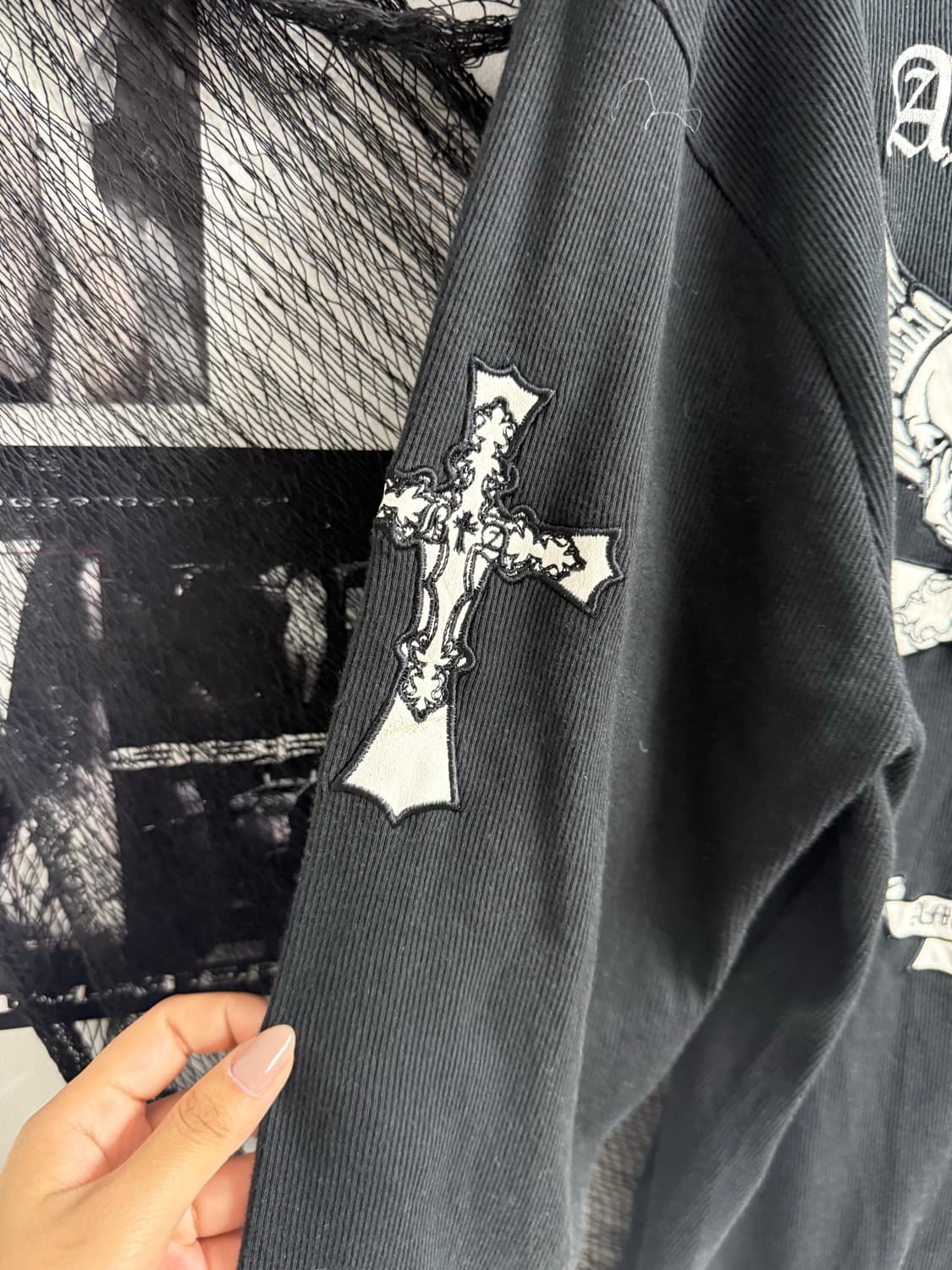 Punk mood patch longsleeve 상품이미지3