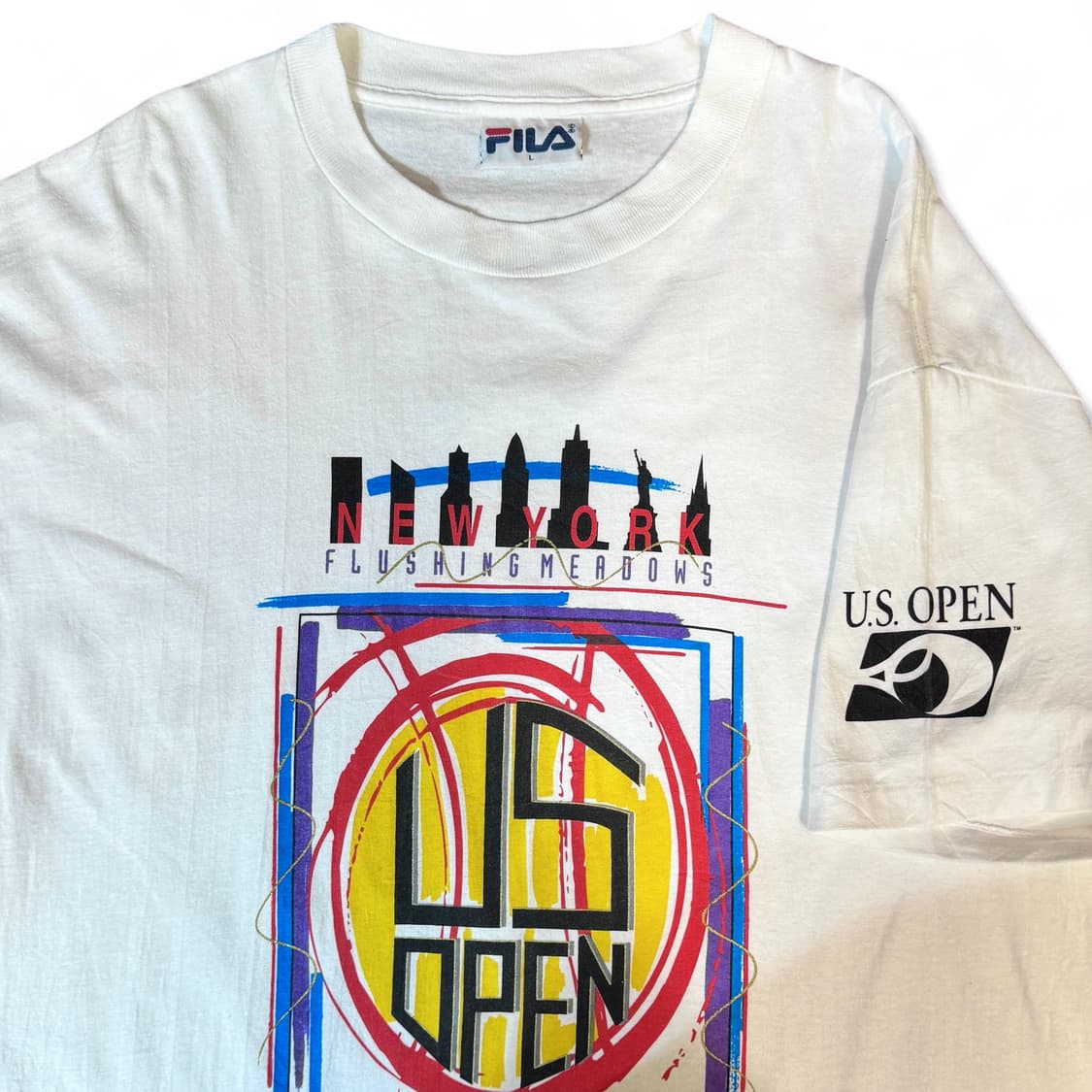 90s USA FILA 빅로고 반팔티셔츠 상품이미지1