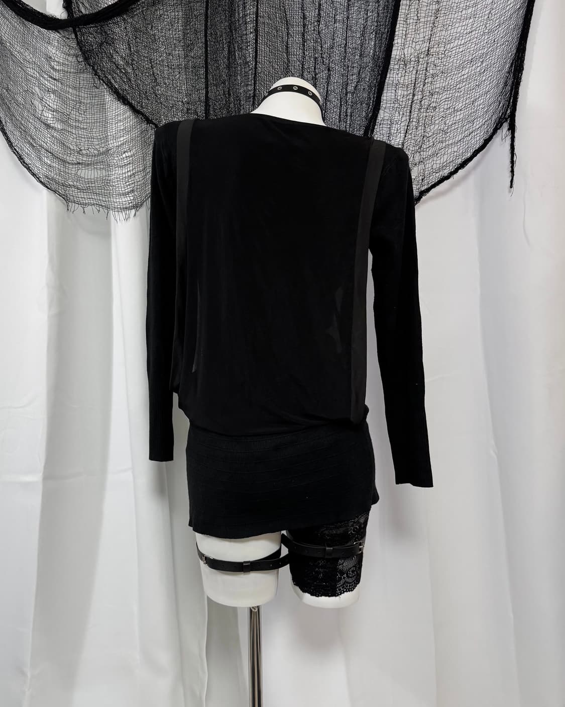 lettering cubic knit t-shirt 상품이미지3