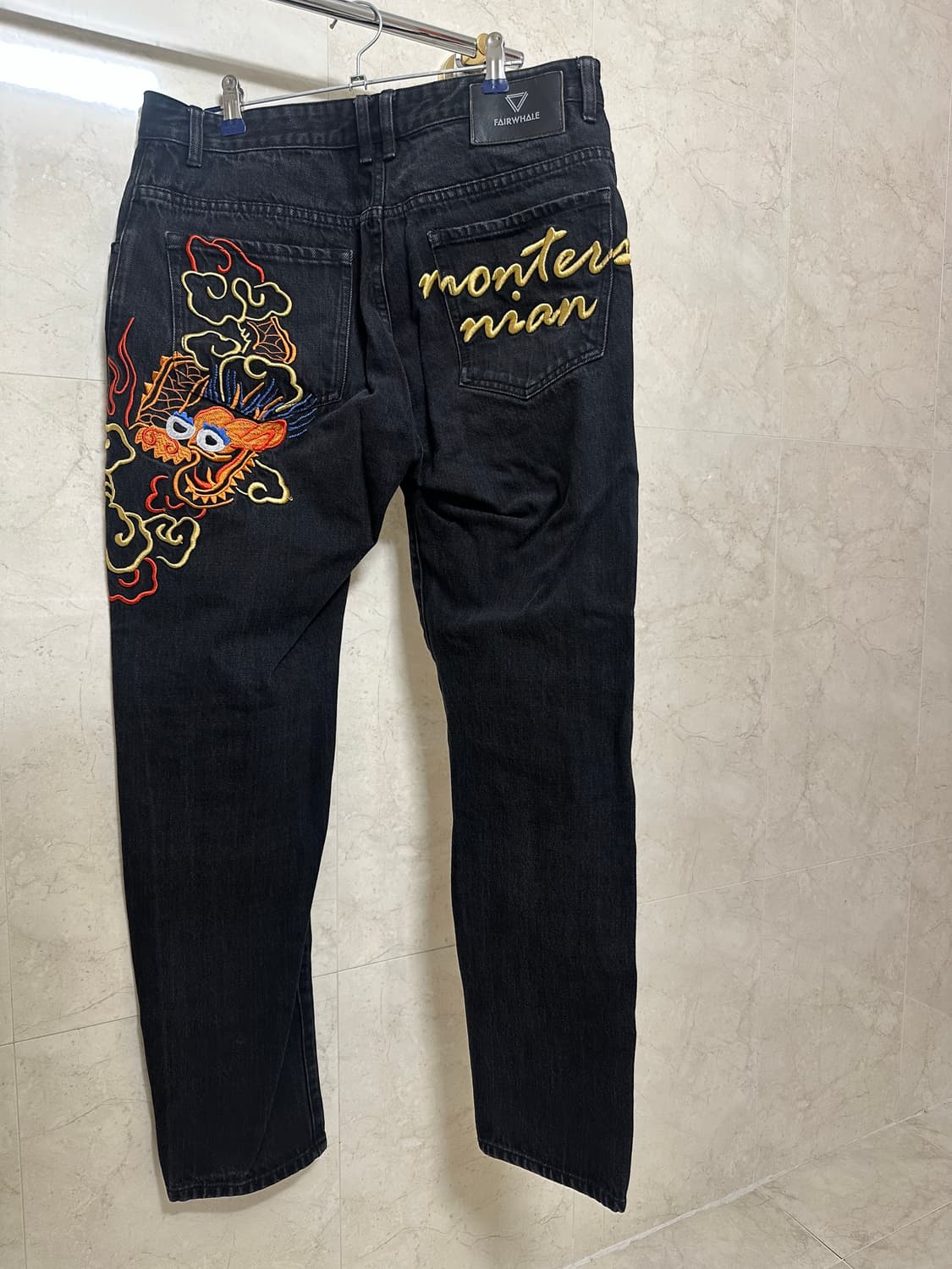 오리엔탈 빈티지 용자수 블랙 진 29-31 상품이미지1