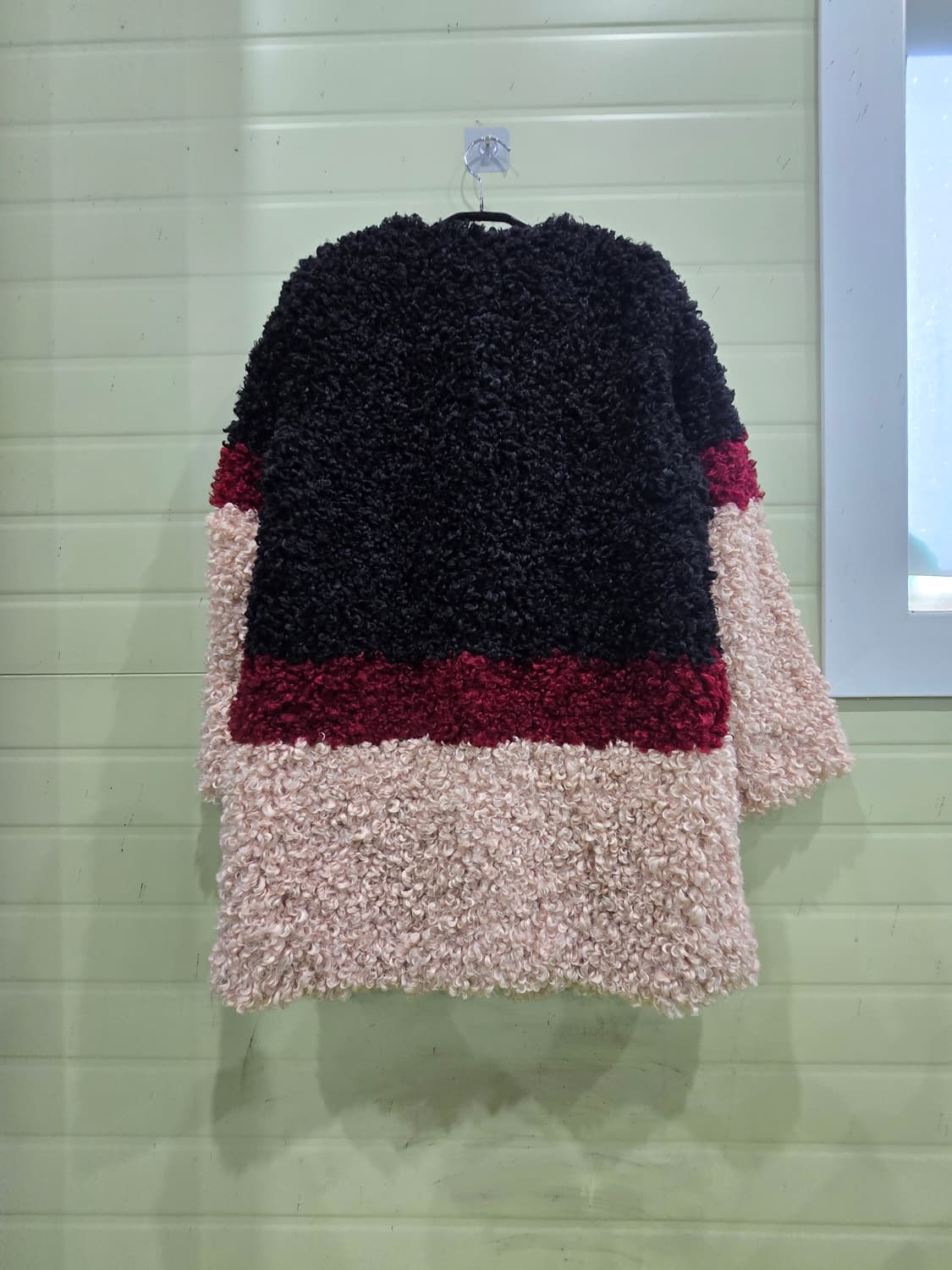 컬러 블록 퍼 코트 large 상품이미지8