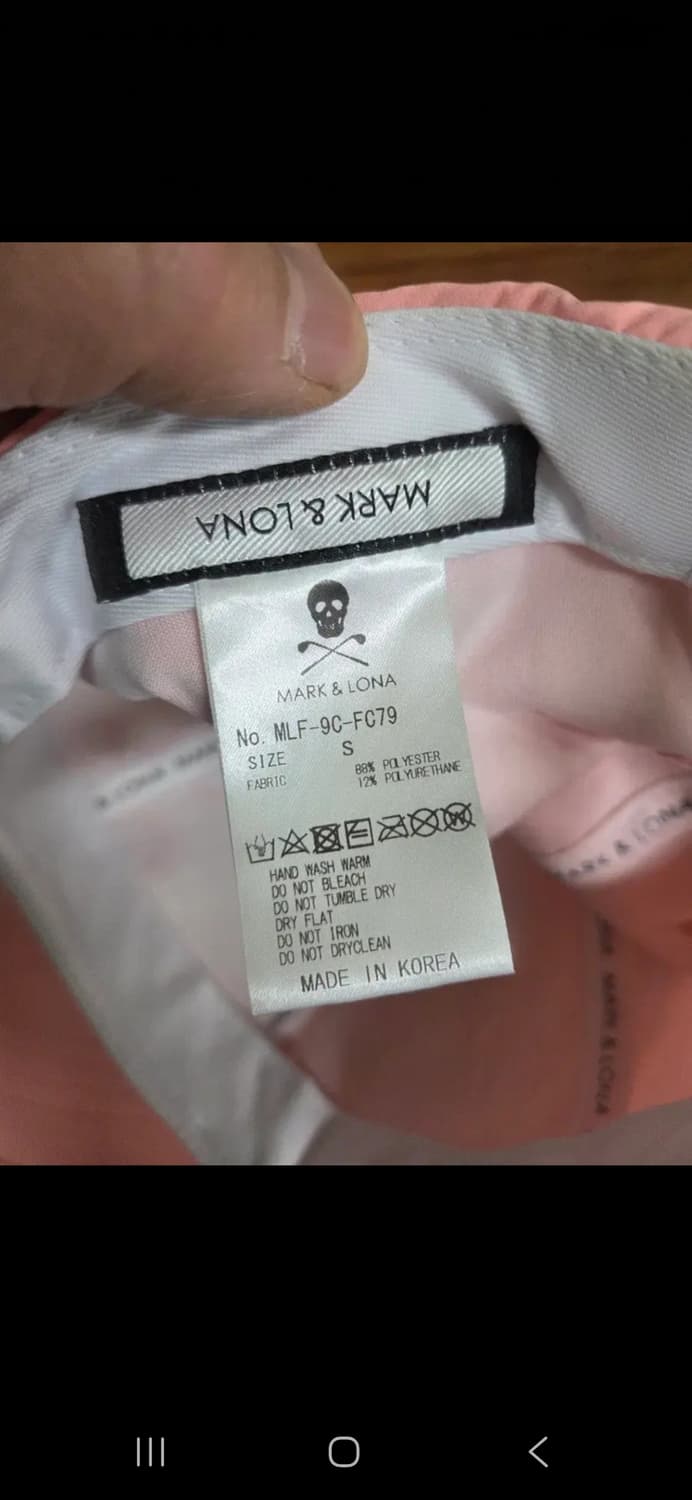 마크앤로나 스컬자수 모자 s 핑크 상품이미지5