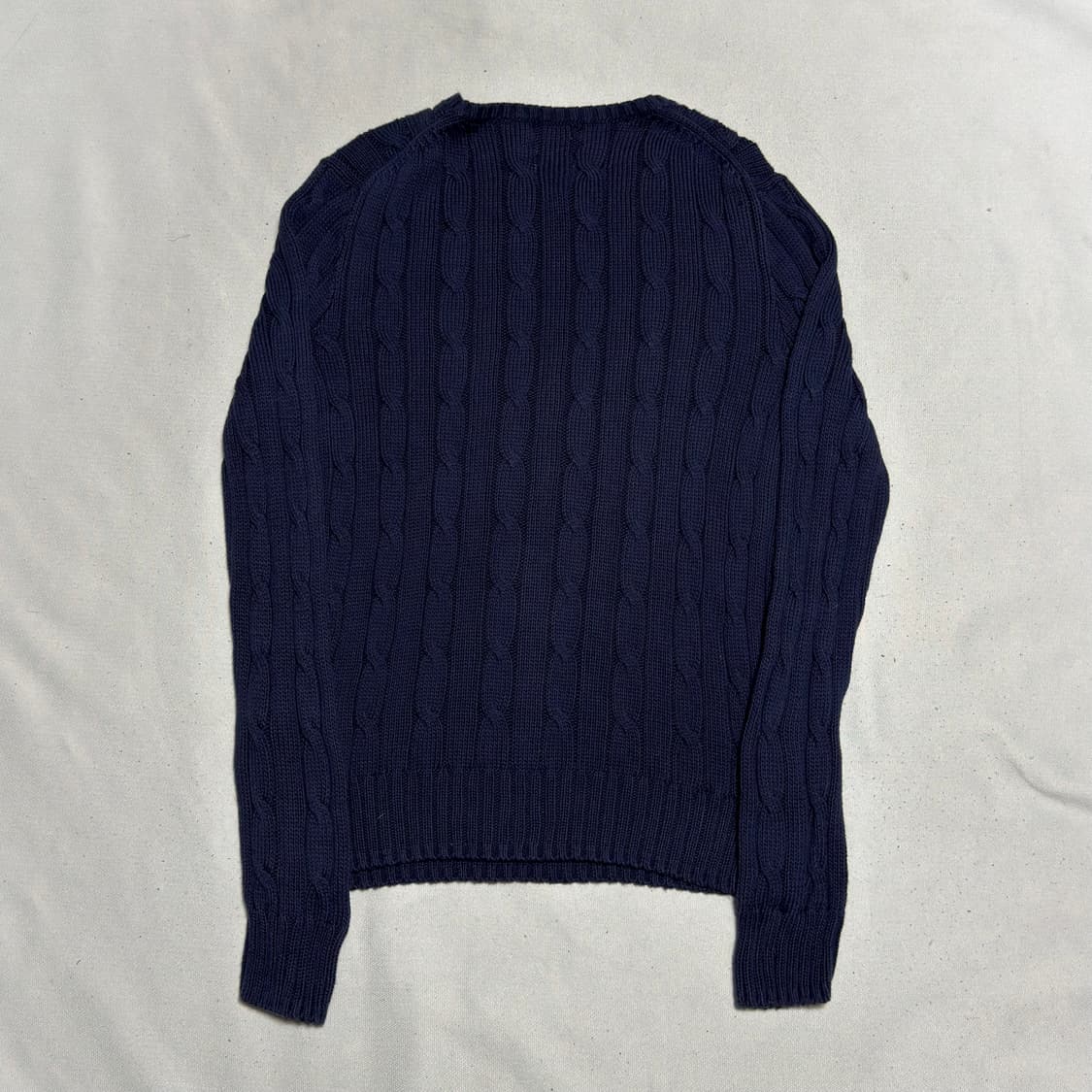 M 폴로랄프로렌 여성용 네이비 케이블 니트 상품이미지3