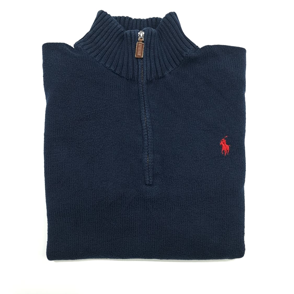 CN657 L 폴로 랄프로렌 네이비 하프집업 긴팔 니트 스웨터 상품이미지8