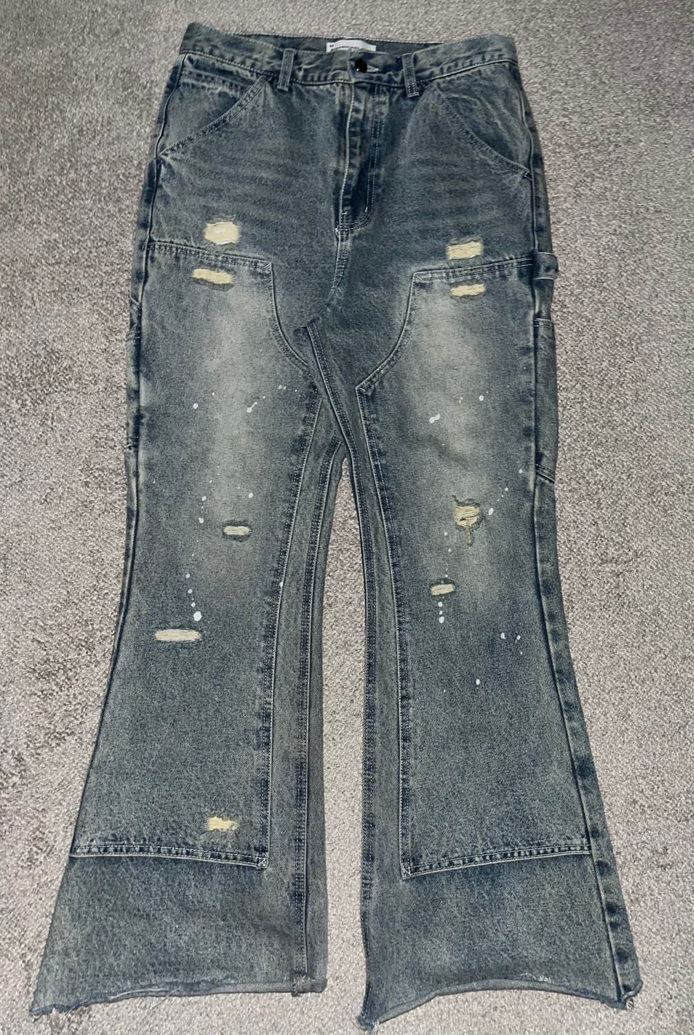 스키즘 인듀싱 Double knee boot cut jeans 상품이미지2