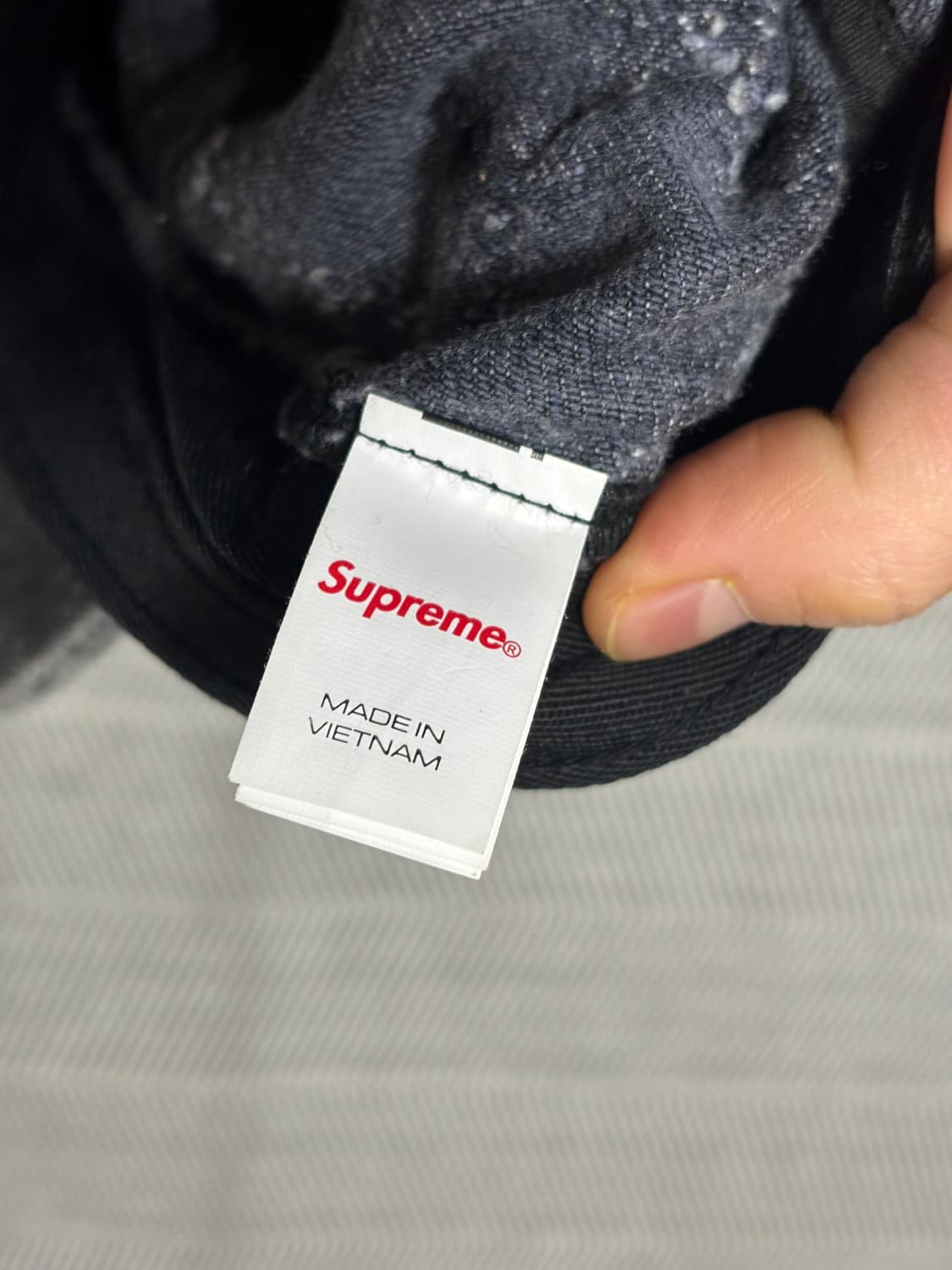 슈프림 펀치드 데님 캠프캡 23fw 상품이미지5