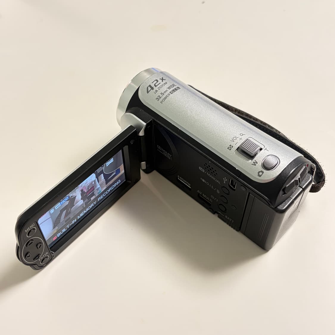 a급) 파나소닉 hc-V100m 실버 빈티지 캠코더 상품이미지2