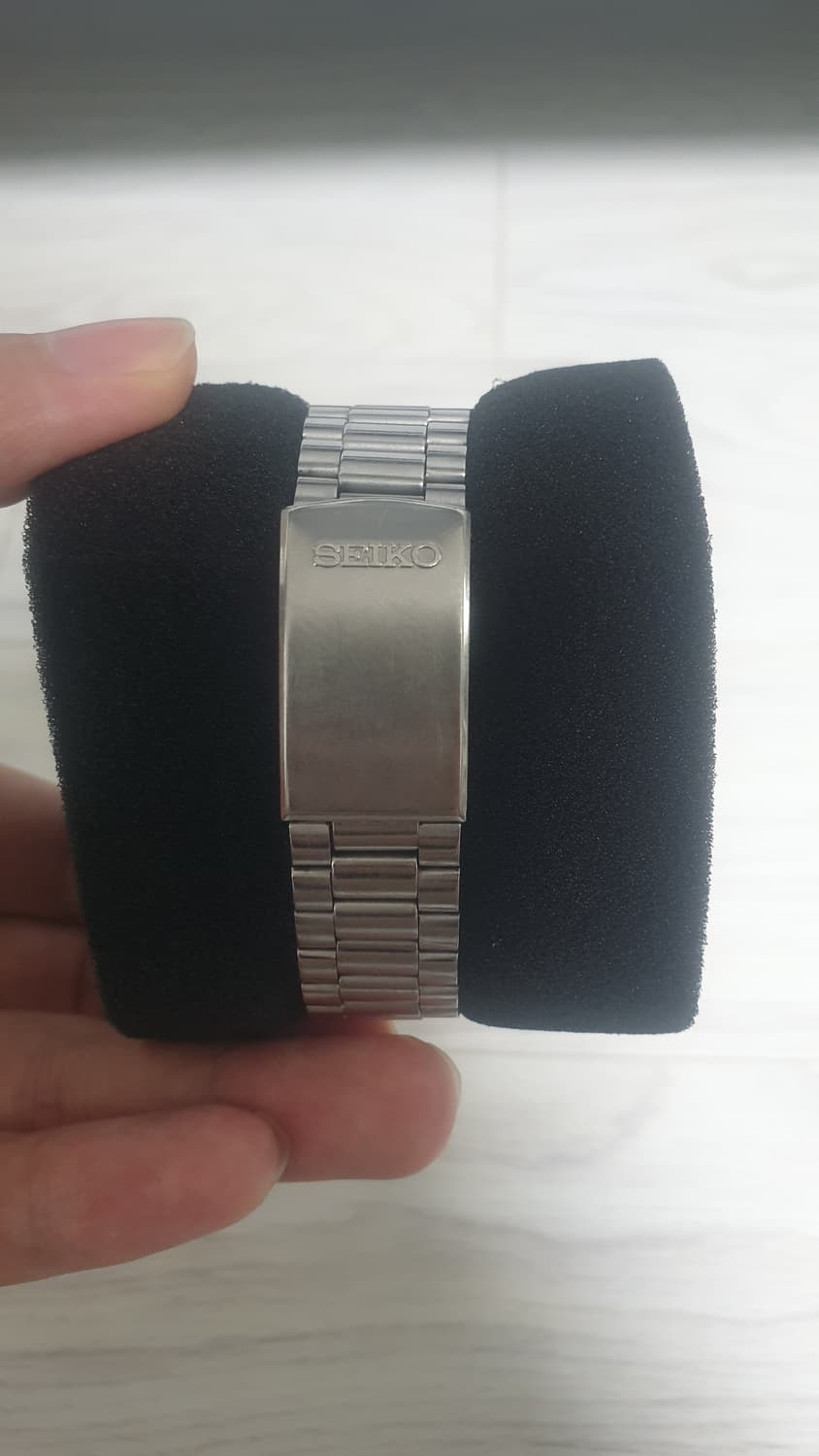세이코 실버웨이브 빈티지 드레스  35mm 네이비 선레이 오리지널 뻐뻐시 상품이미지2