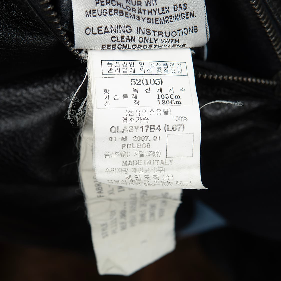 [105] 00s 란스미어 고트스킨 리버서블 레더자켓  상품이미지10