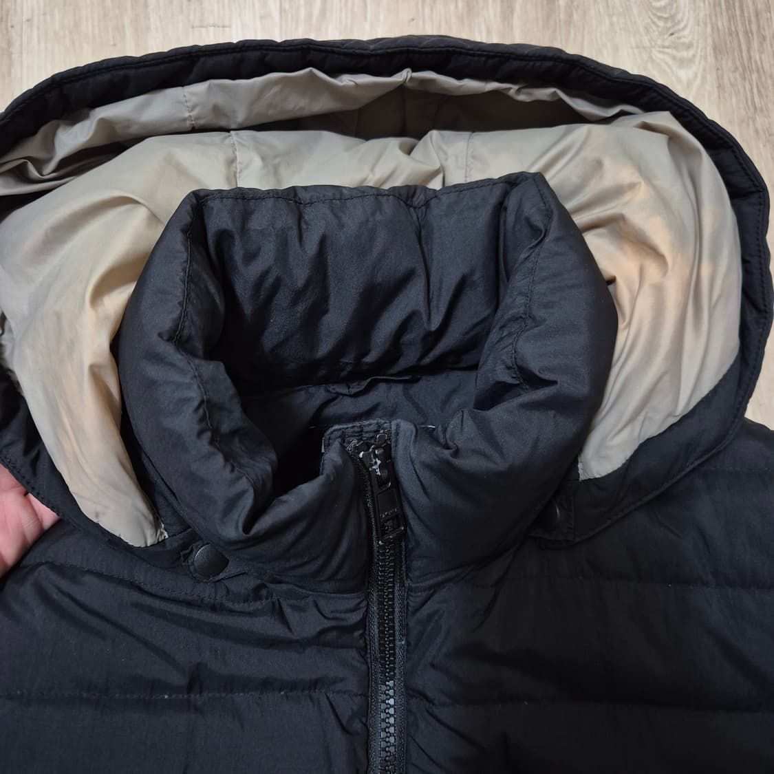 라푸마 여성 프리미엄 구스다운 후드 경량 롱패딩 M(95) 상품이미지5