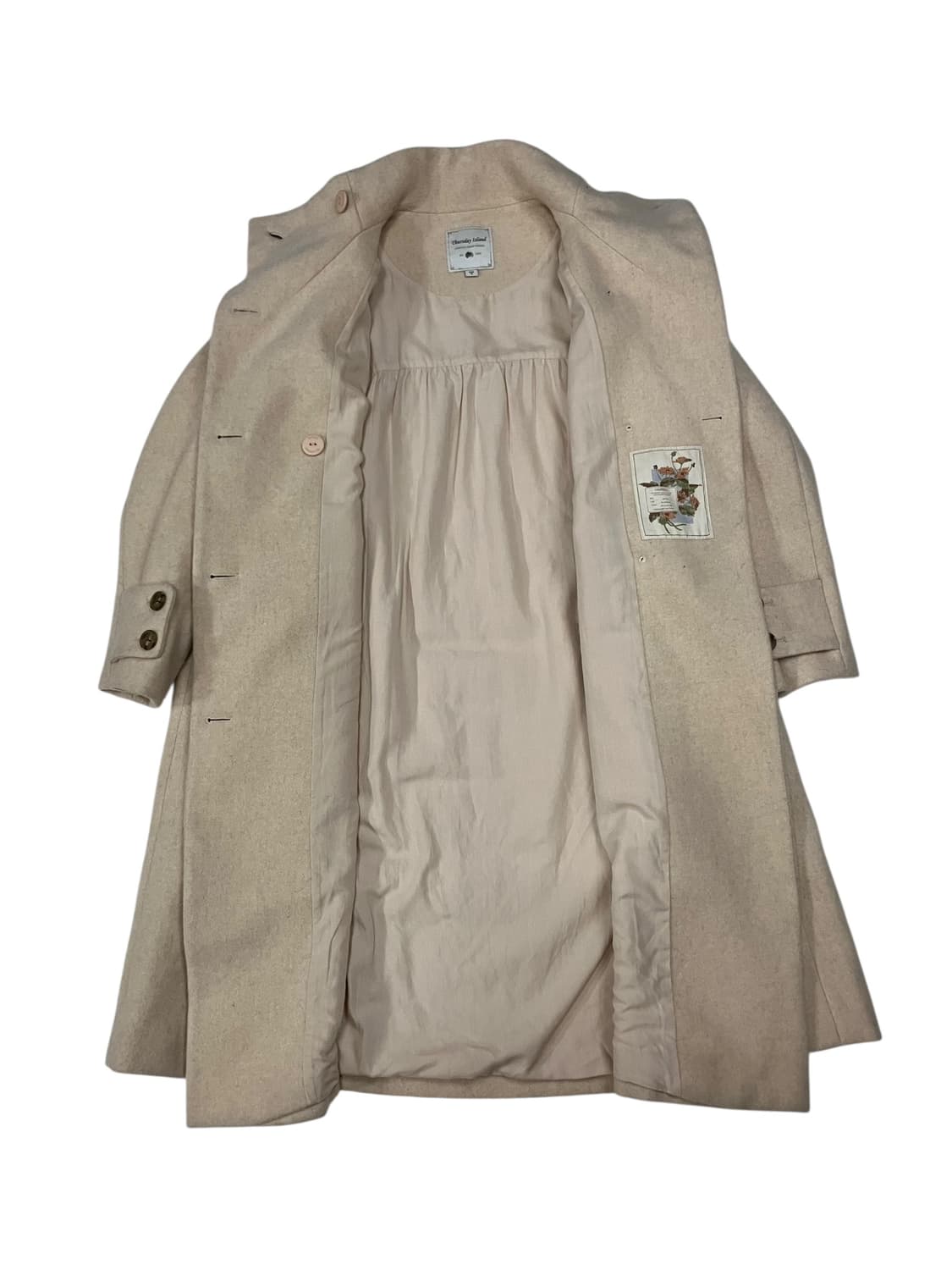 써스데이 아일랜드 알파카 혼방 코트 S 상품이미지2