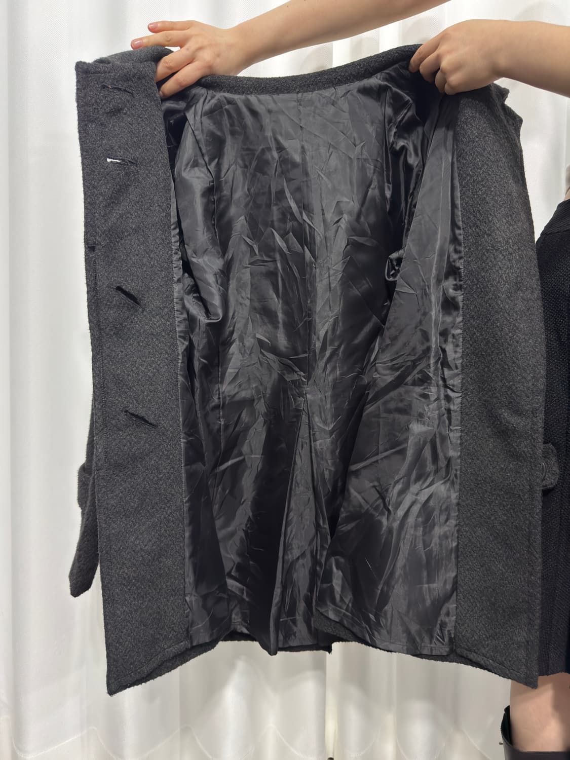 sans fin gray button coat 상품이미지7