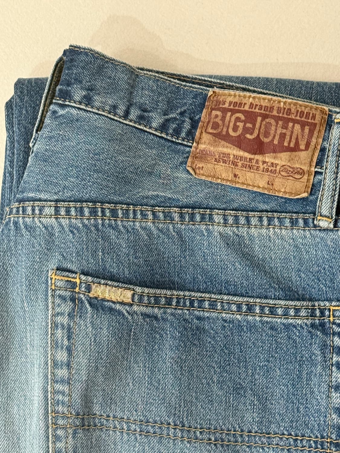 big john m102sl vintage 60s 스트레이트 데님 상품이미지6